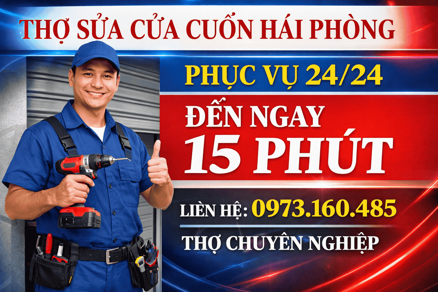 Dịch vụ sửa cửa cuốn Thái Bình chuyên nghiệp
